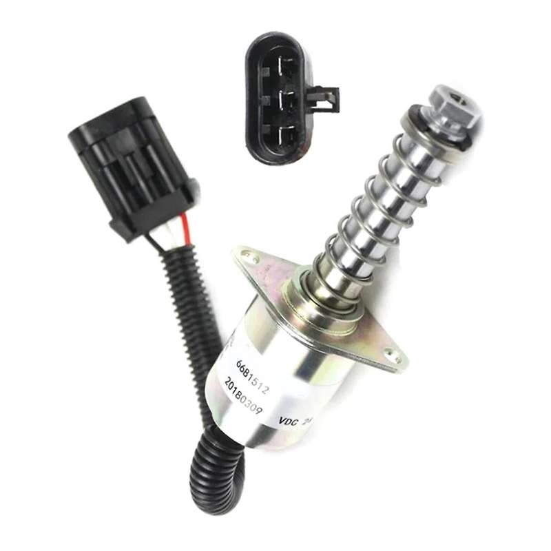Shut Off Solenoid 12V Stop Solenoid for S150 S160 S175 S185 S205 S250 S300 6681512 7136559 Traction