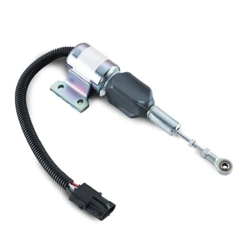 Shut Off Solenoid Compatible for 4BT 5.9L 6BT 5.9L R130 R170 3932529 Engine Reliable Shutdown Contro
