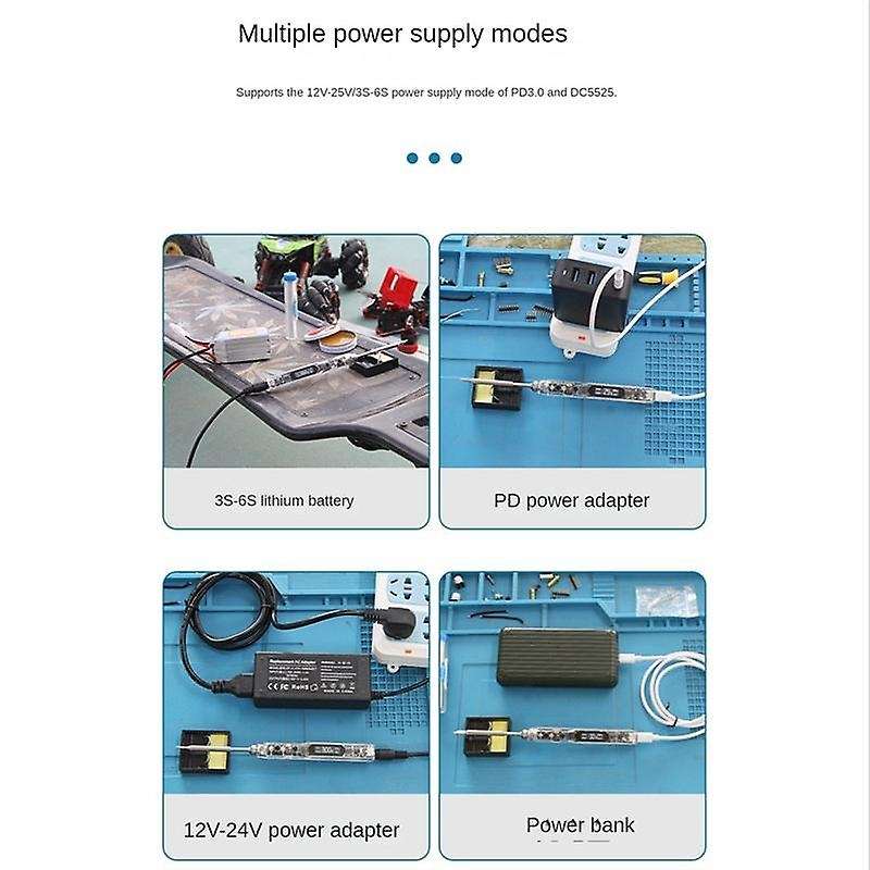 Si012 (t12-+-k)portable Mini Electric Soldering Iron Smart Led Digital Display Adjustable Temp Iron