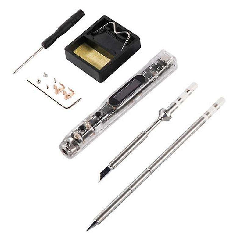 Si012 (t12-+-k)portable Mini Electric Soldering Iron Smart Led Digital Display Adjustable Temp Iron