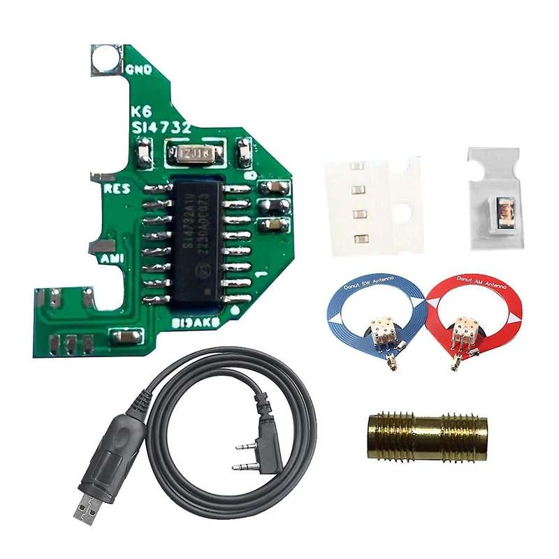 SI4732 Module+2XDonut Antenna+Programming Cable Shortwave Modification Module V2 FPC Version for UV-