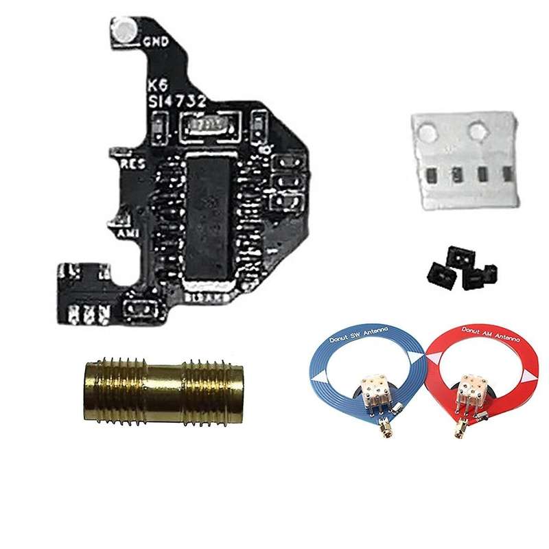 SI4732 Shortwave Modification Module+2XDonut Antenna+Programming Cable for UVK5/UVK6 DIY Shortwave M