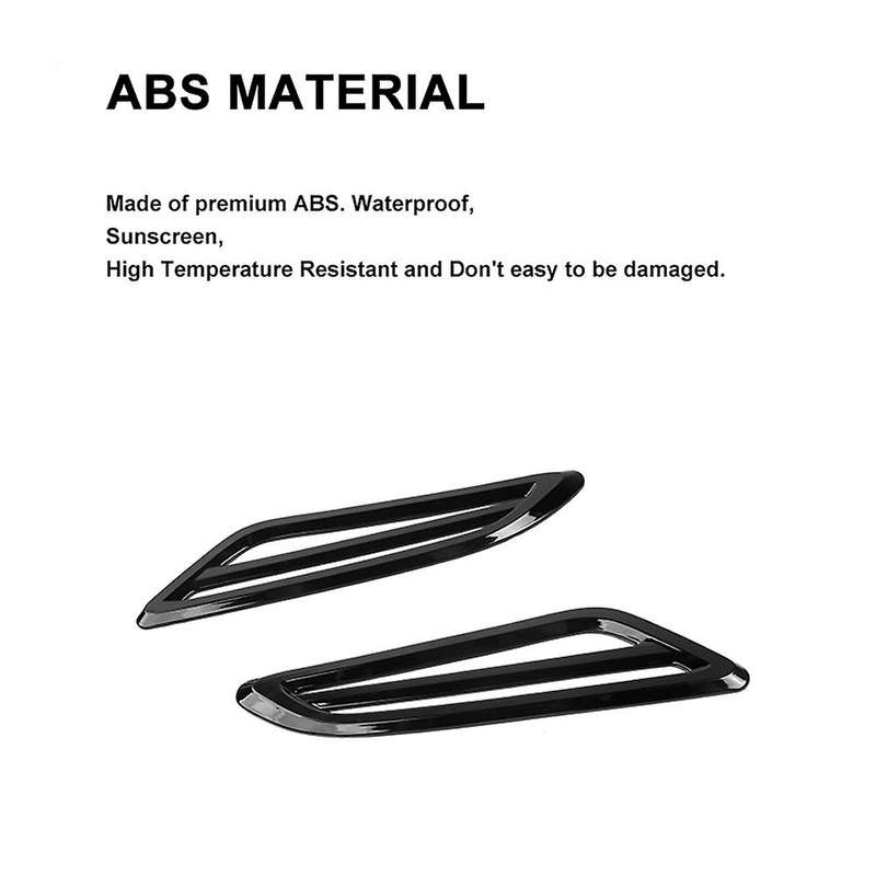 Side Body Front Wheel Fender Wing Air Vent Outlet Panel Decoration
