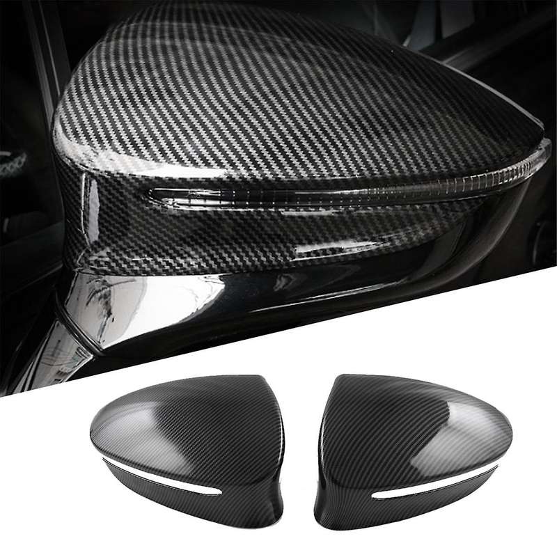 Side Door Mirror Cap Rearview Mirror Cover Trim Protective Decoration Carbon Fiber Look for TANG