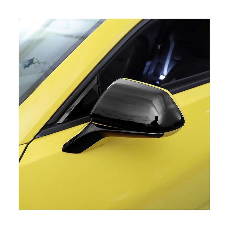 Side Door Rear View Mirrors Cover Rear View Mirror Caps Trim for 2017-2022 Accessories - Abs Black