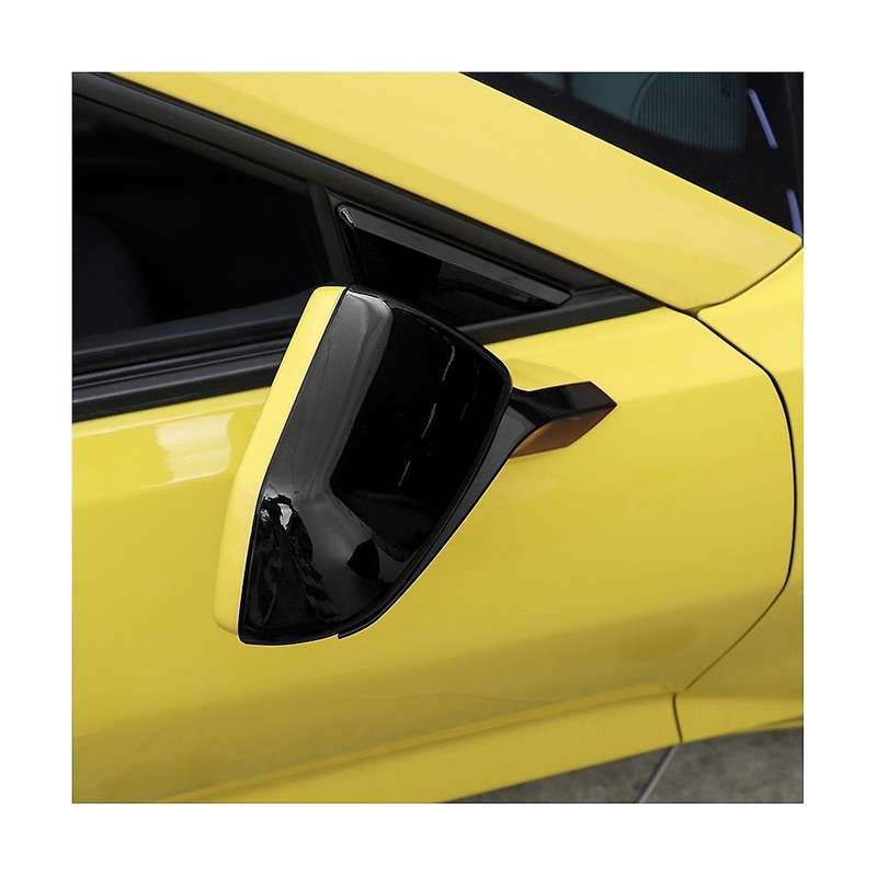 Side Door Rear View Mirrors Cover Rear View Mirror Caps Trim for 2017-2022 Accessories - Abs Black