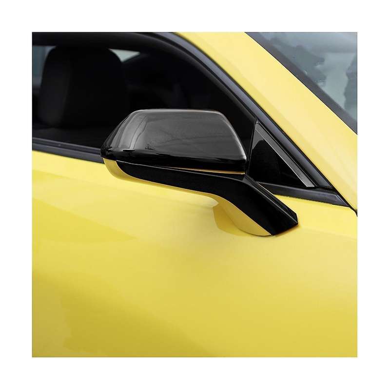 Side Door Rear View Mirrors Cover Rear View Mirror Caps Trim for 2017-2022 Accessories - Abs Black