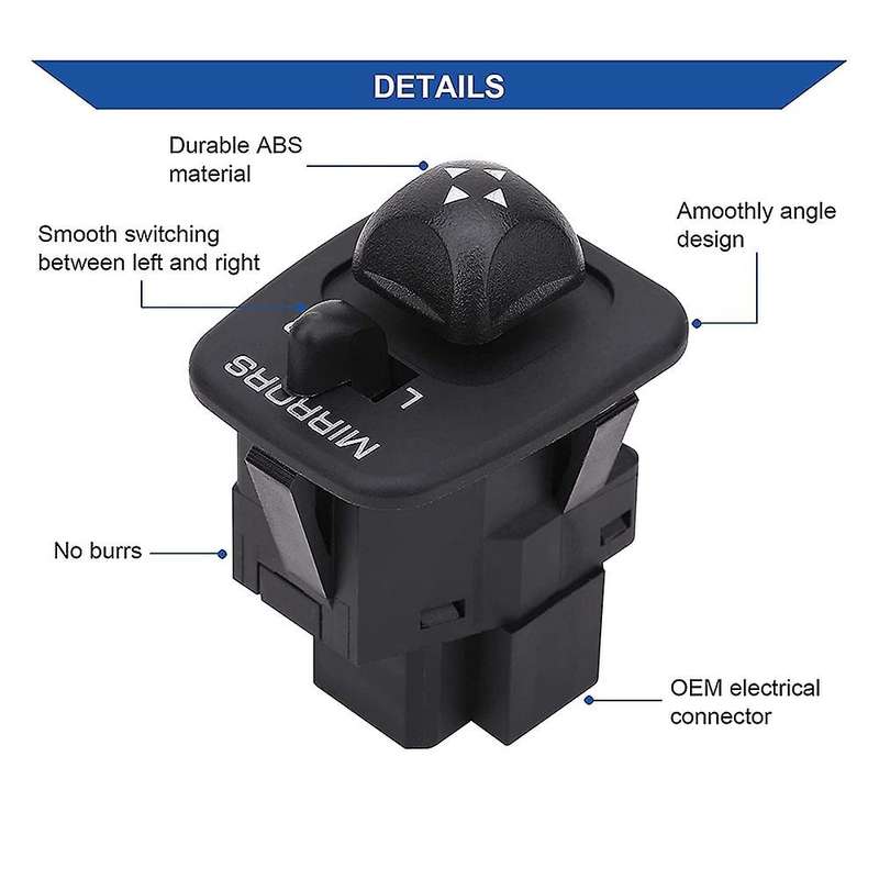Side Door Mirror Switch Control Switch for F250 F350 Super Duty Mirror Switch 901-319 F65Z-17B676-