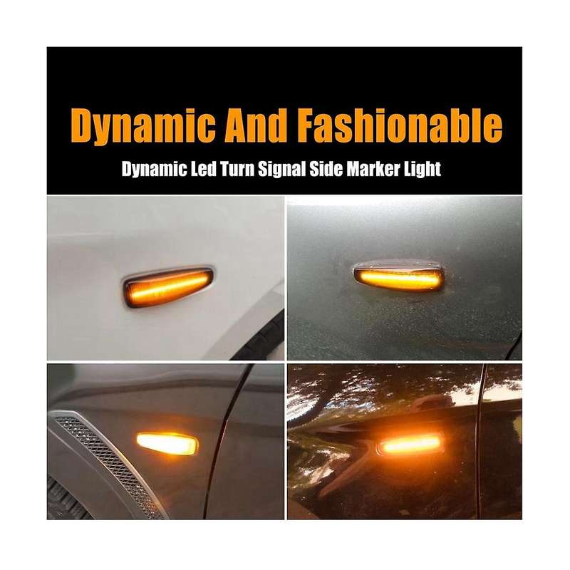 Side Light Signal Turn Indicator Light Yellow Light Flowing Car for Evocean