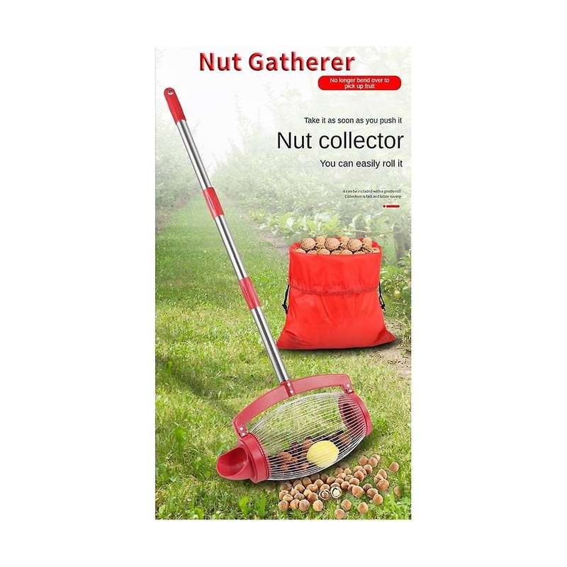 Side Down Nut Collector Fruit Picker Picking Walnut Chestnut Golf Garden Tools for Acorns Hickory N