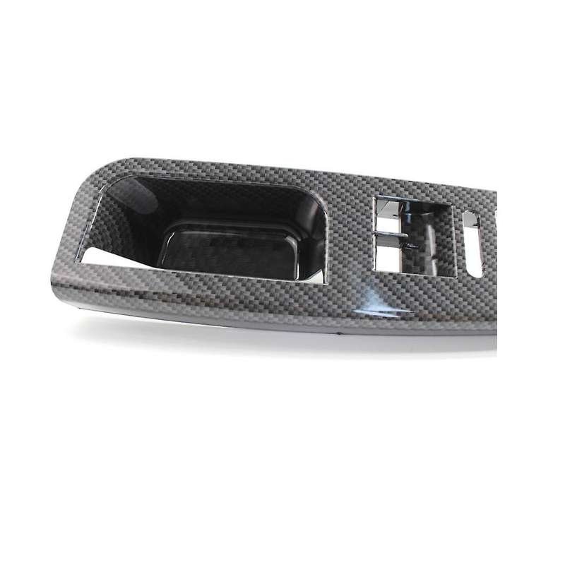 Side Grab Handle Carbon Fiber Door Switch Control Panel Cover Trims Frame for MK5 Golf 5 2005-2009