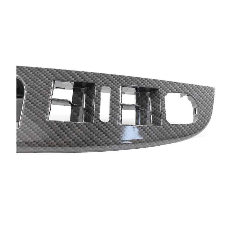 Side Grab Handle Carbon Fiber Door Switch Control Panel Cover Trims Frame for MK5 Golf 5 2005-2009