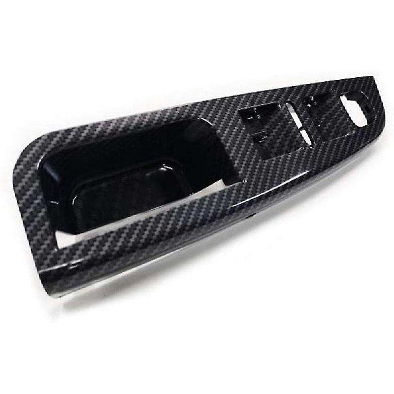 Side Grab Handle Carbon Fiber Door Switch Control Panel Cover Trims Frame for MK5 Golf 5 2005-2009
