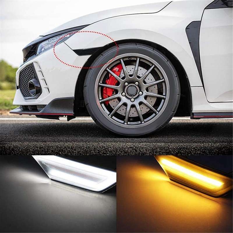 Side Marker Lights Dynamic Flow Sequential Turn Signal Lamps for 10Th 16-2021 34350-TET-H01, 34300-T