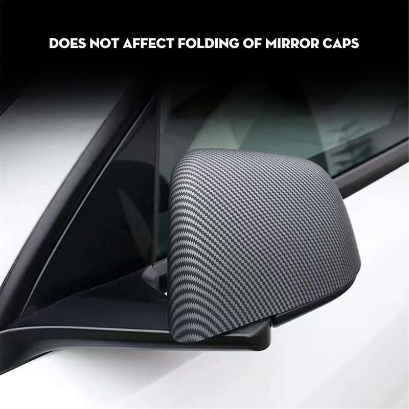 Side Mirror Cover Rearview Mirror Cover Protection for Model Y 2021-2023 Exterior Accessories (abs)