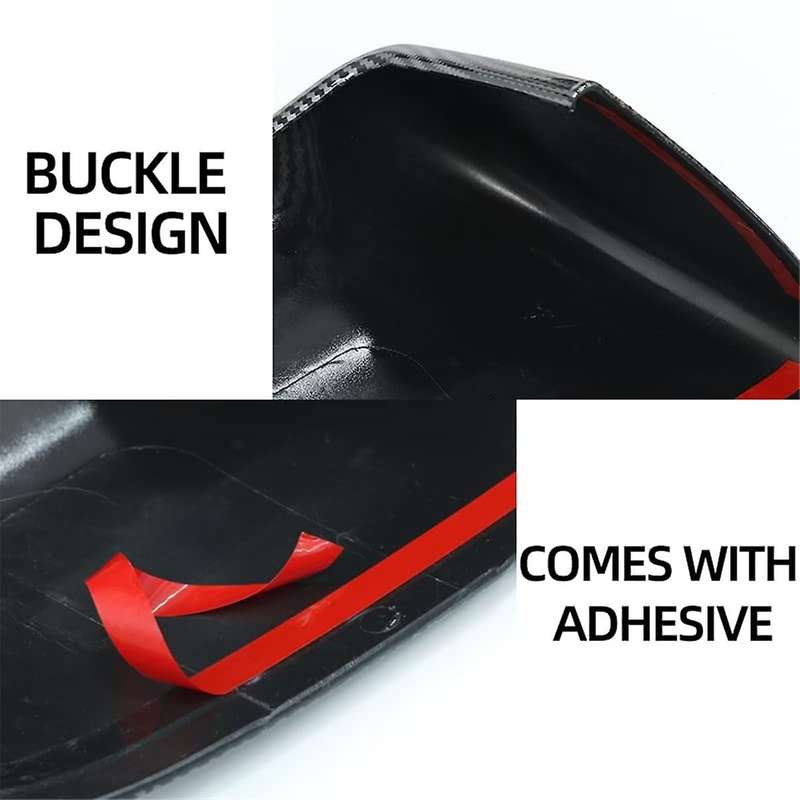 Side Mirror Cover Rearview Mirror Cover Protection for Model Y 2021-2023 Exterior Accessories (abs)