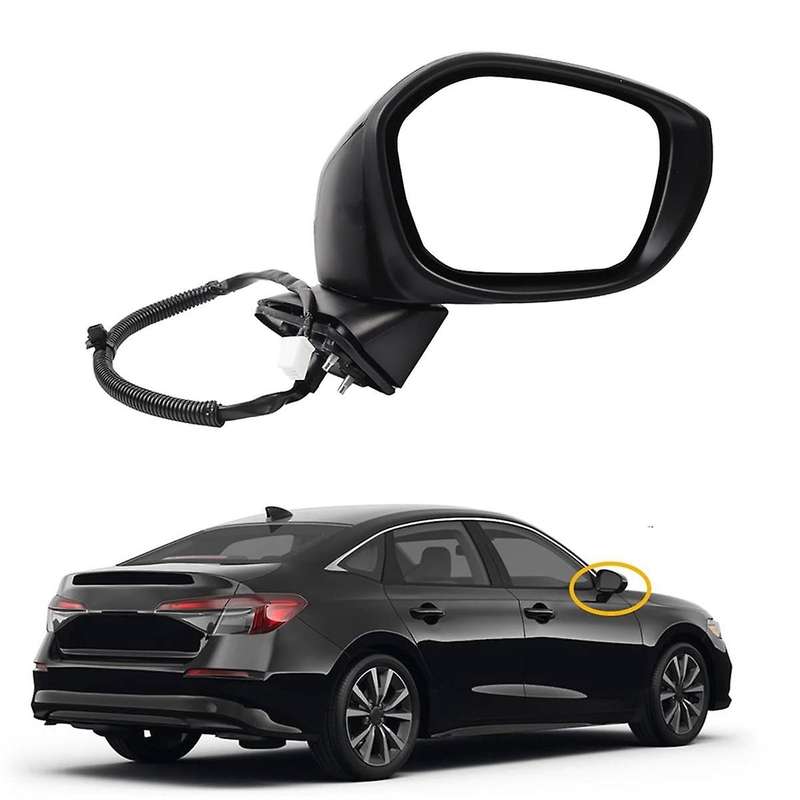 Side Mirror for 2022 2023 Sedan/hatchback with Power Glass, Manual Folding, Replace Ho1321350 (right
