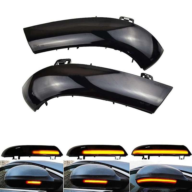 Side Mirror Dynamic Turn Signal Lights for Golf 5 B5.5 B6 R32 Rabbit, Dynamic Yellow LED Light