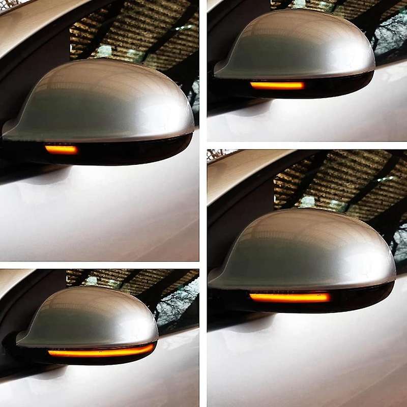 Side Mirror Dynamic Turn Signal Lights for Golf 5 B5.5 B6 R32 Rabbit, Dynamic Yellow LED Light
