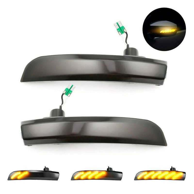 Side Mirror Indicator Dynamic LED Turn Signal Lights Flowing Blinker Repeater Light for Kuga 2013-20