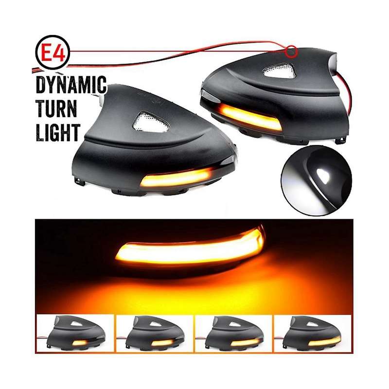 Side Mirror Lights Dynamic Indicators Turn Signals Puddle Lights Car for MK1 2008-2016