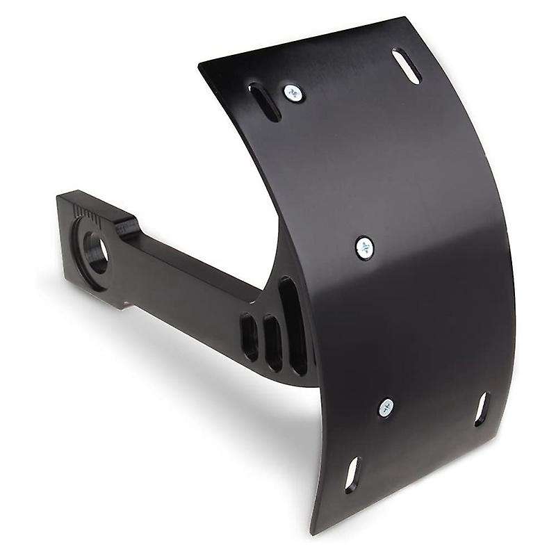 Side Mount License Plate Bracket Vertical Curved License Plate Bracket 3/4 Inch Axle Hole for Tourin