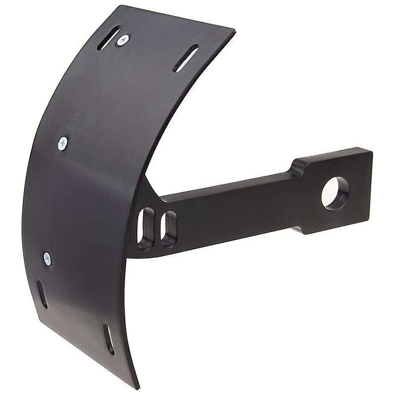 Side Mount License Plate Bracket Vertical Curved License Plate Bracket 3/4 Inch Axle Hole for Tourin
