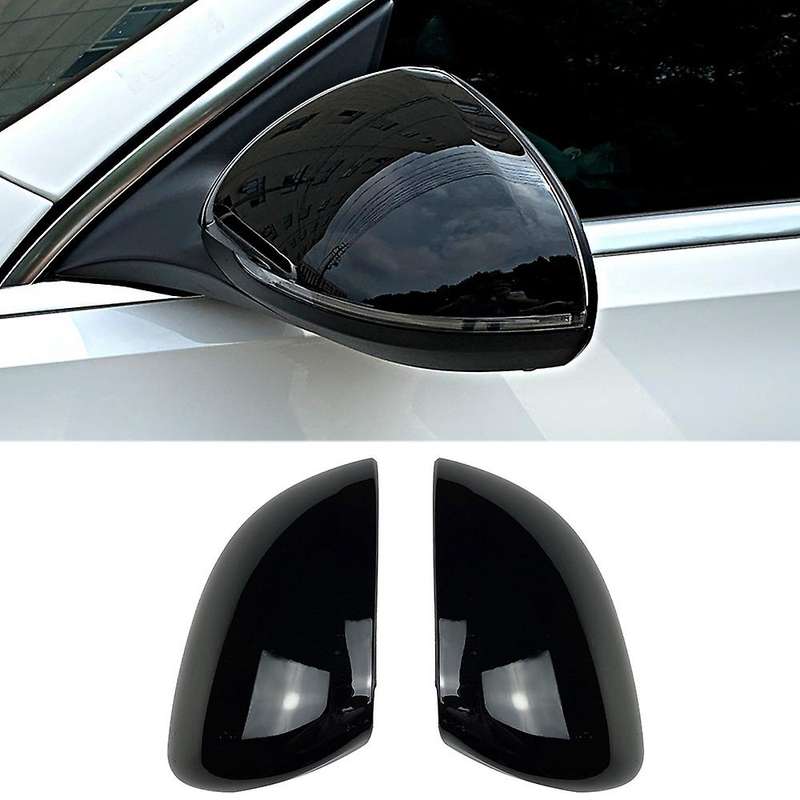 Side Rear View Mirror Cover Trim Side Wing Mirror Caps for - 2021 2022 S-Class C-Class W206 W223 Bla