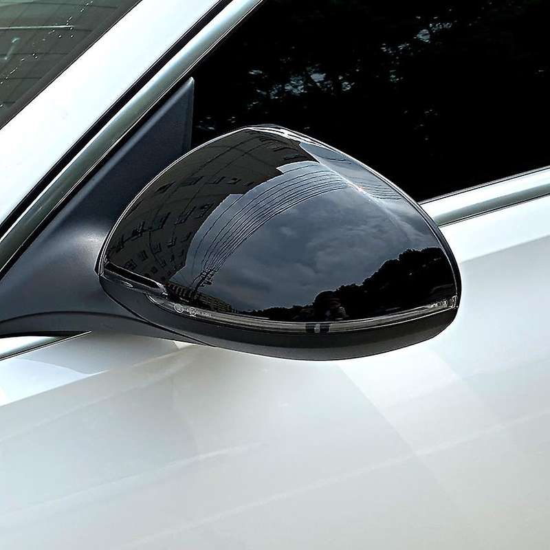 Side Rear View Mirror Cover Trim Side Wing Mirror Caps for - 2021 2022 S-Class C-Class W206 W223 Bla