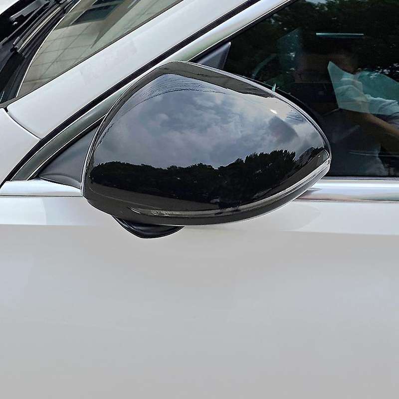 Side Rear View Mirror Cover Trim Side Wing Mirror Caps for - 2021 2022 S-Class C-Class W206 W223 Bla