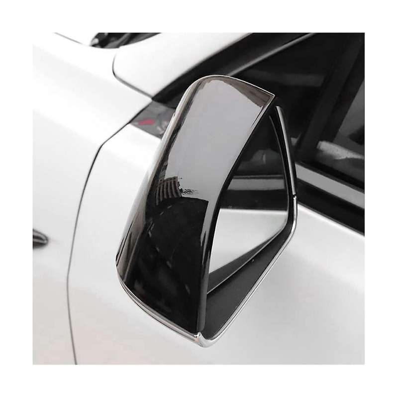 Side Rearview Mirror Cover for 2021 2022 Exterior Accessories, ABS Black