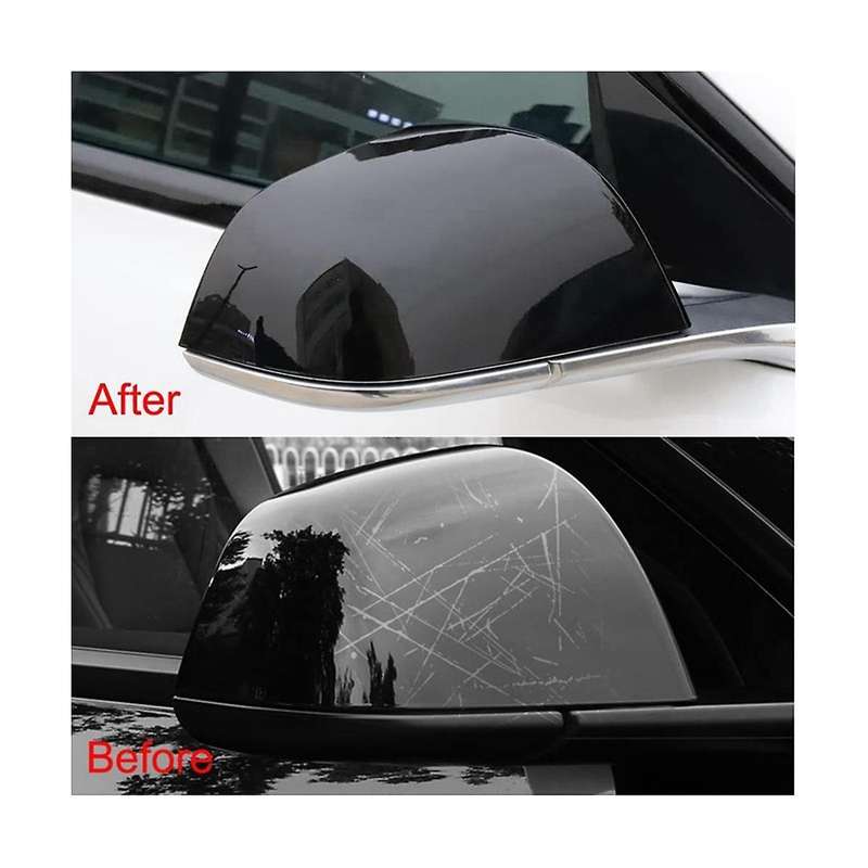 Side Rearview Mirror Cover for 2021 2022 Exterior Accessories, ABS Black