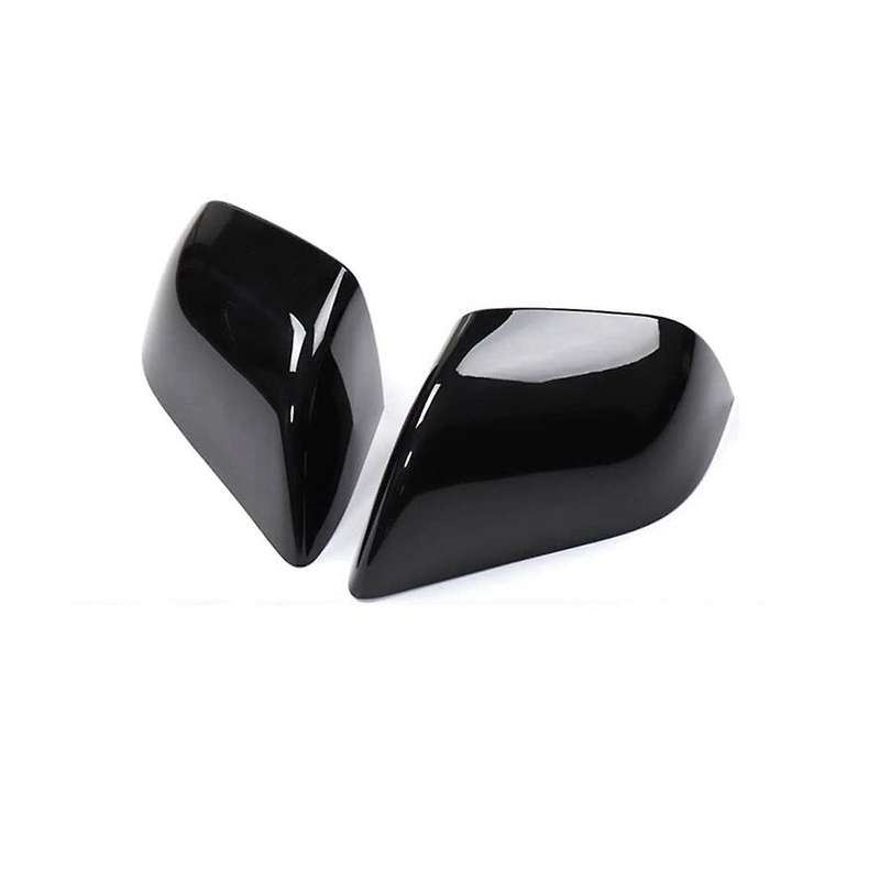 Side Rearview Mirror Cover for 2021 2022 Exterior Accessories, ABS Black