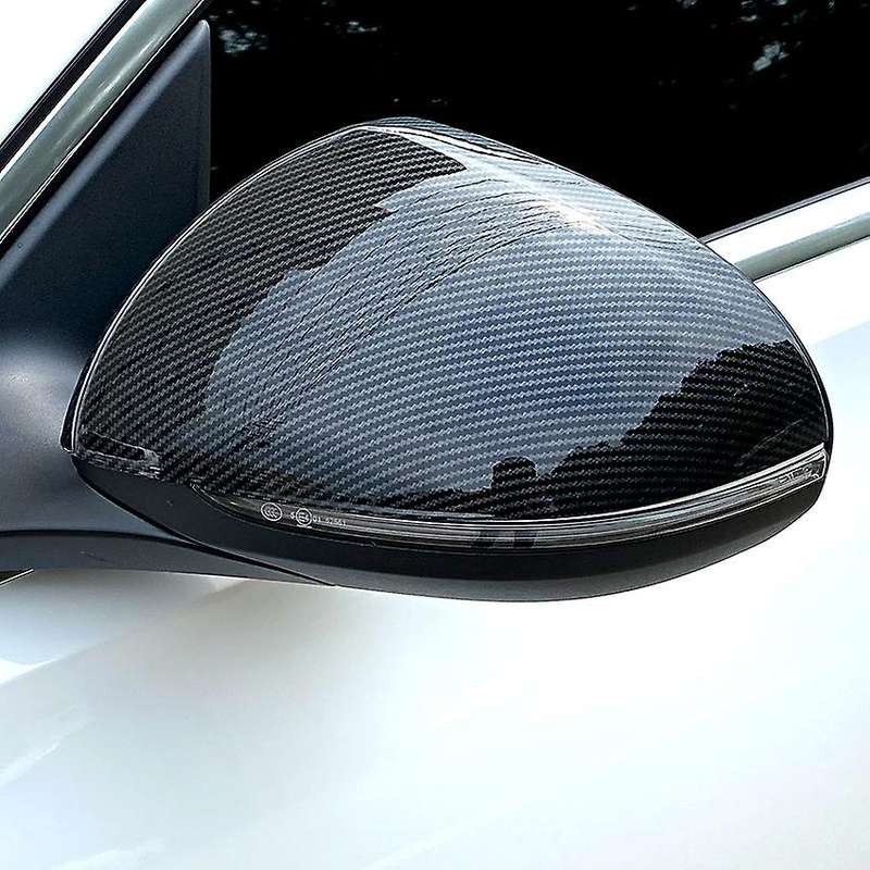 Side Rear View Mirror Cover Trim Side Wing Mirror Caps for 2021 2022 S-Class C-Class W206 W223 Carbo