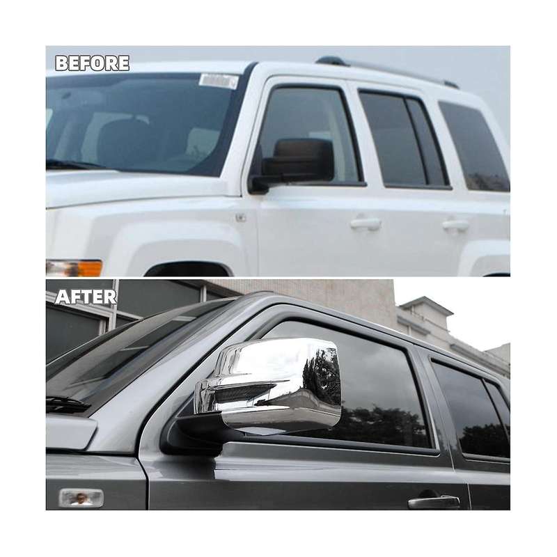 Side Rearview Mirror Cover Shell Trim + Door Handle Cover Decoration for Patriot 2011-2016 Car Acces