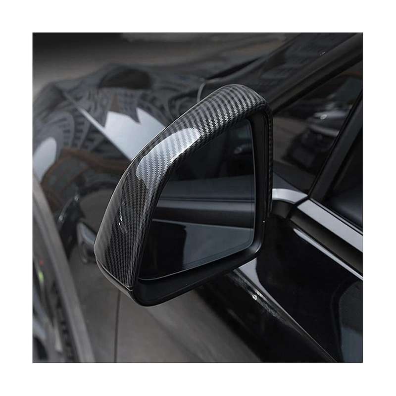 Side Rearview Mirror Cover for 2021 2022 Model Y Exterior Accessories, Abs Gloss Carbon Fiber