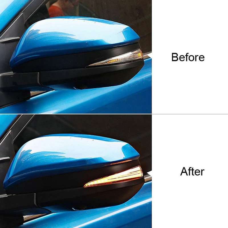 Side Rearview Mirror Light Dynamic LED Mirror Turn Signal Light for XA40 13-18 4Runner 2014-19 XU50