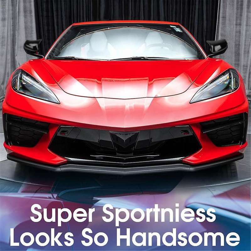 Side Rearview Mirror Guard Cover Trim for C8 Z51 Z06 2020-2023 Accessories Black