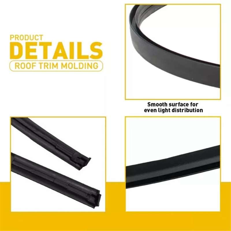 Side Roof Drip Moulding Trim for Yaris Sedan 2007-2011 Sealing Strip 75551-52160 75552-52140