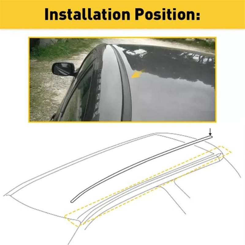 Side Roof Drip Moulding Trim for Yaris Sedan 2007-2011 Sealing Strip 75551-52160 75552-52140