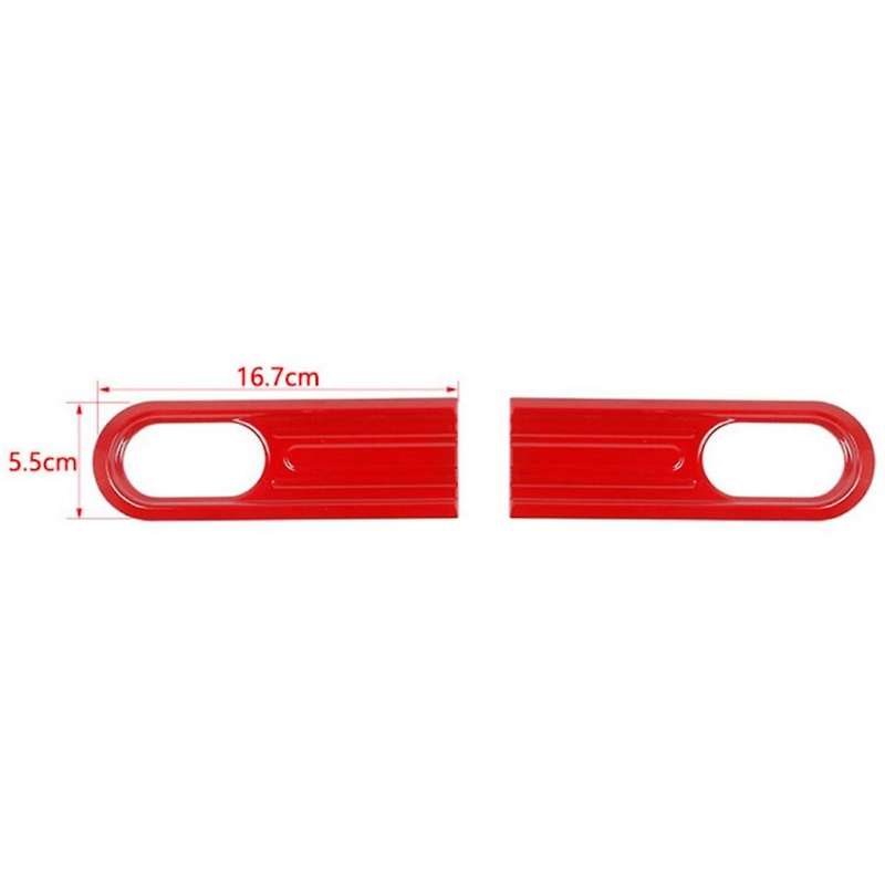 Side Turn Signal Light Lamp Decoration Cover Trim for Jimny 2019 2020 2021 Car Accessories (Red)