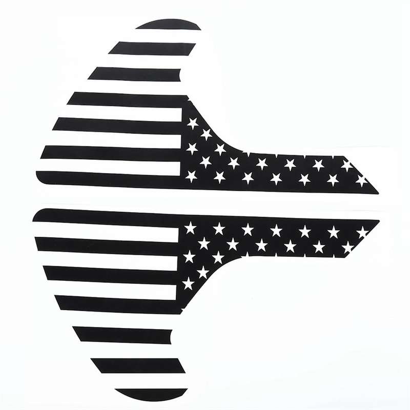 Side Vent Sticker Cover Decals Trim Black for Jl Jlu 2018-2022 Jt 2020-2022