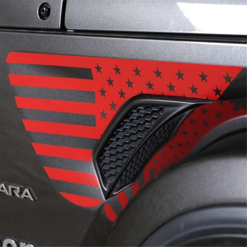 Side Vent Sticker Cover Decals Trim Red for Jl Jlu 2018-2022 Jt 2020-2022