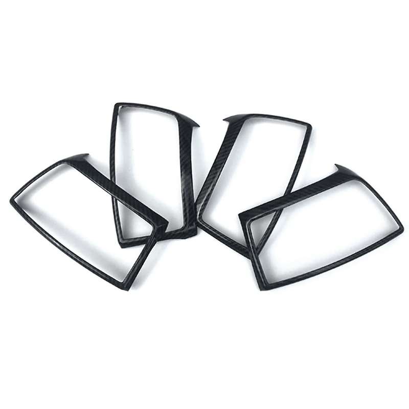 Side Wind Outlet Panel Frame Cover Trim Abs Dashboard Sticker for Everest Endeavour 2015-2019