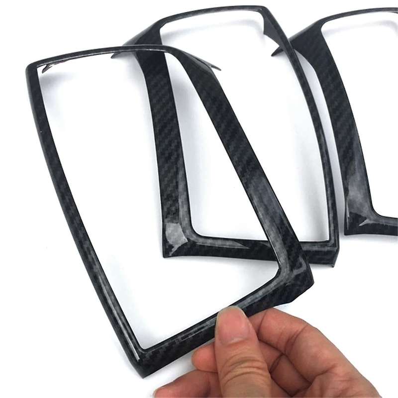 Side Wind Outlet Panel Frame Cover Trim Abs Dashboard Sticker for Everest Endeavour 2015-2019