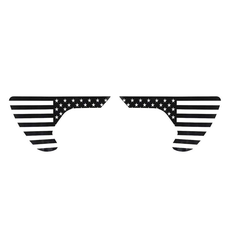 Side Vent Sticker Cover Decals Trim Black for Wrangler JL JLU 2018-2022 JT 2020-2022