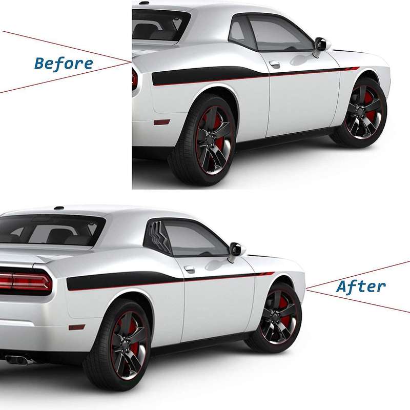 Side Window Louver Windshield Sun Shade Cover for 2010-2019 Exterior Accessories