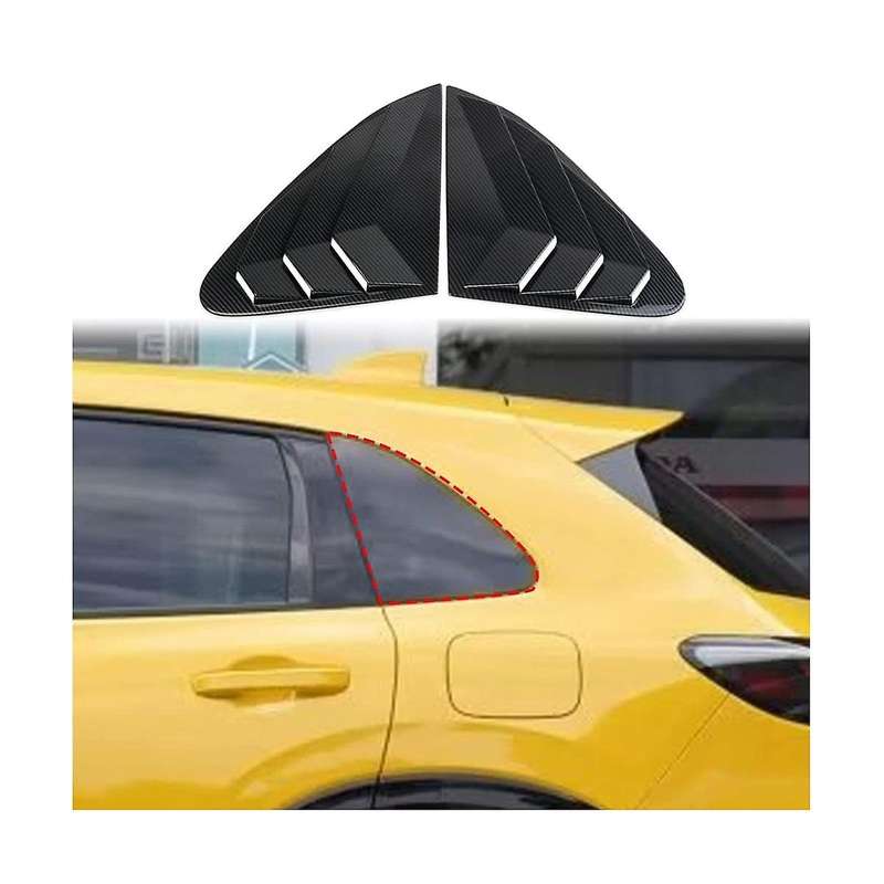 Side Window Louvers Shades Cover Blinds for 2023 Edition - Abs Carbon Fiber