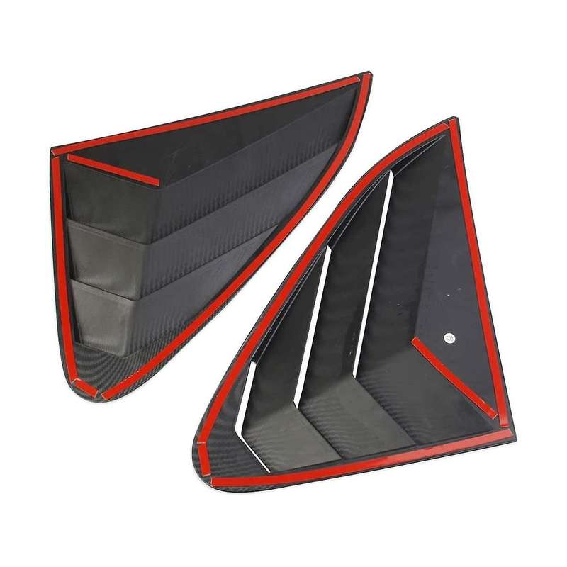 Side Window Louvers Shades Cover Blinds for 2023 Edition - Abs Carbon Fiber