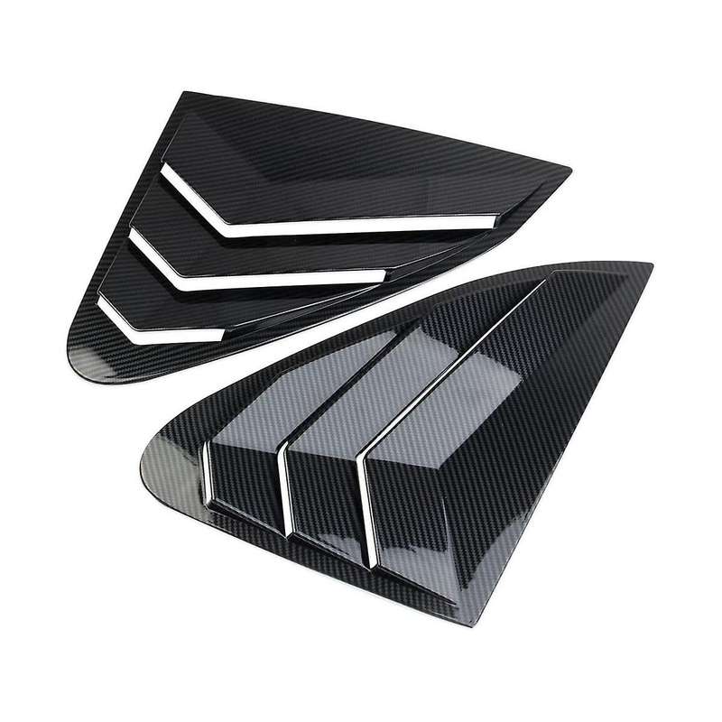 Side Window Louvers Shades Cover Blinds for 2023 Edition - Abs Carbon Fiber